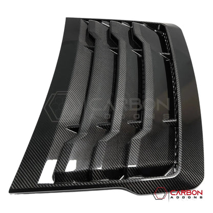 Real Carbon Fiber Hood Vent Cover For F150 Raptor 2015-2020