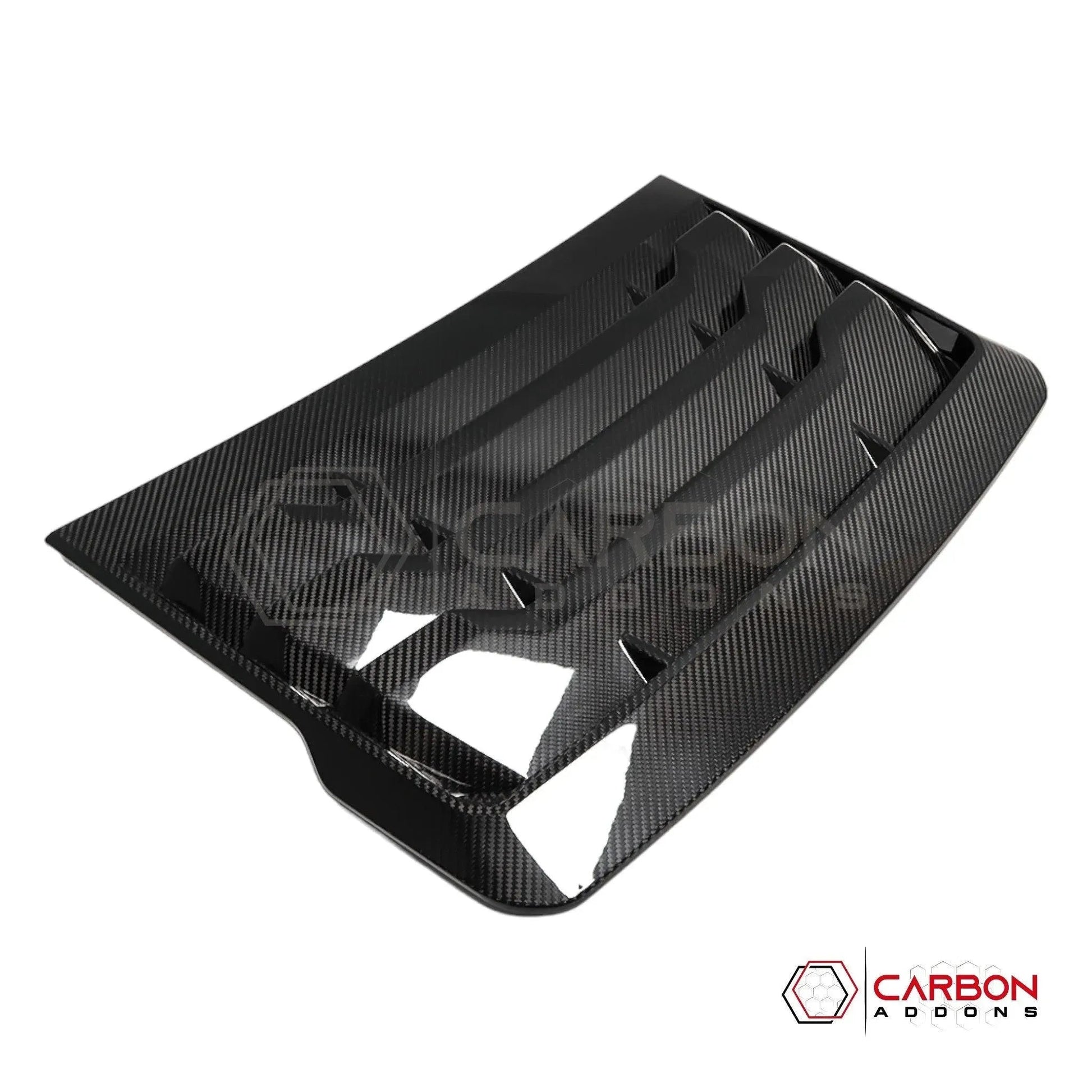 Real Carbon Fiber Hood Vent Cover For F150 Raptor 2015-2020