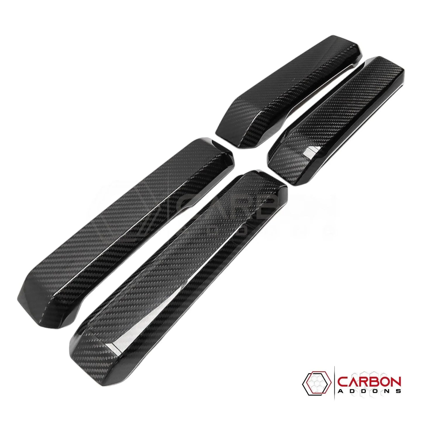 Real Carbon Fiber Interior Door Handle Cover For F150 2015-2020