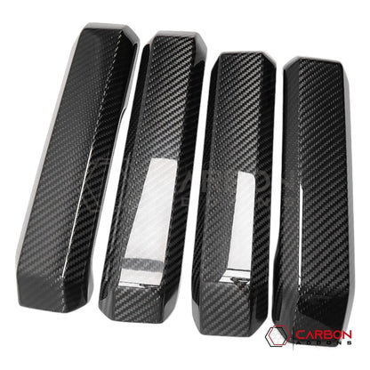 Real Carbon Fiber Interior Door Handle Cover For F150 2015-2020