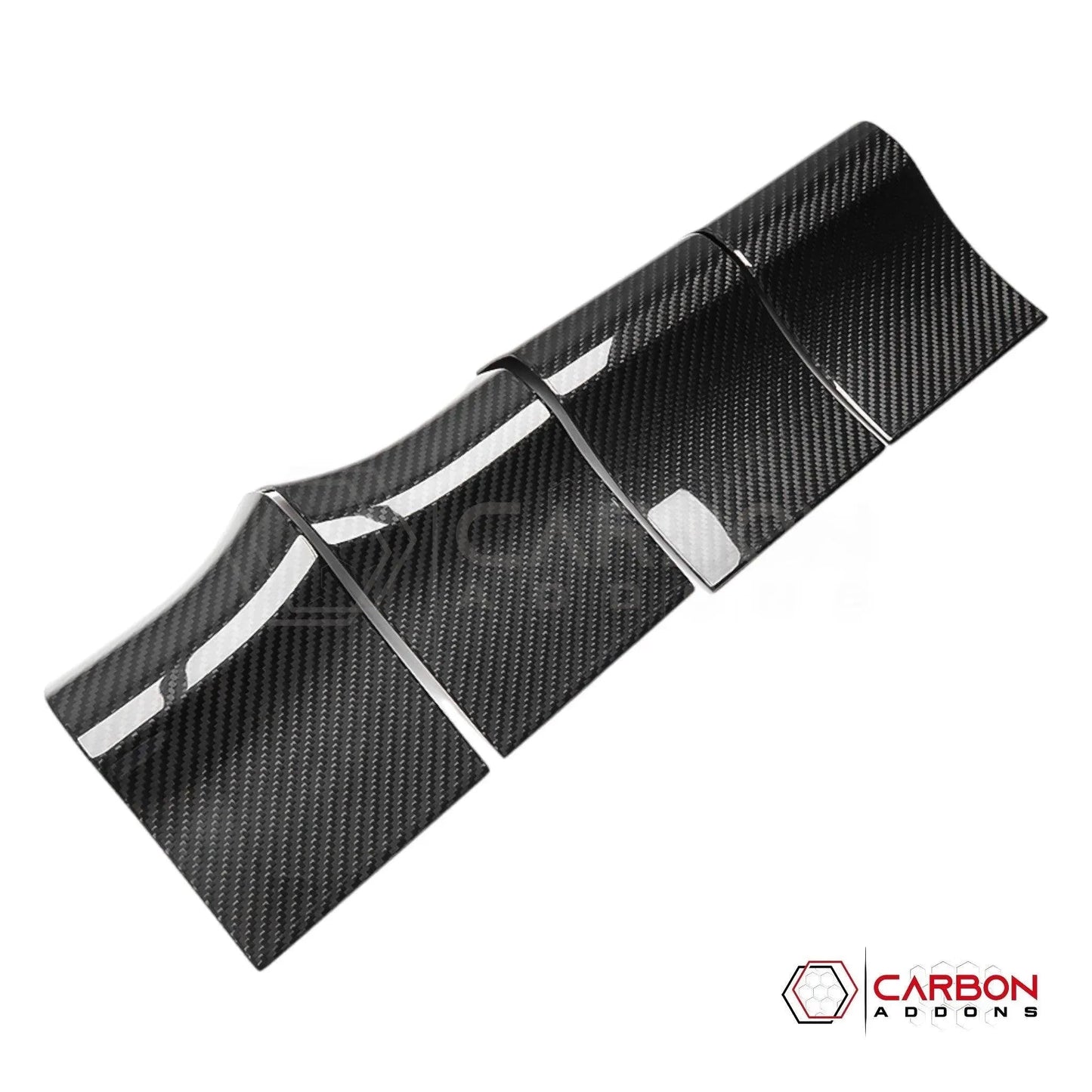 F150 2015-2020 Interior Door Handle Trim Hard Carbon Fiber Cover