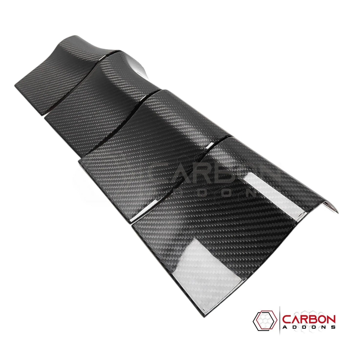 F150 2015-2020 Interior Door Handle Trim Hard Carbon Fiber Cover