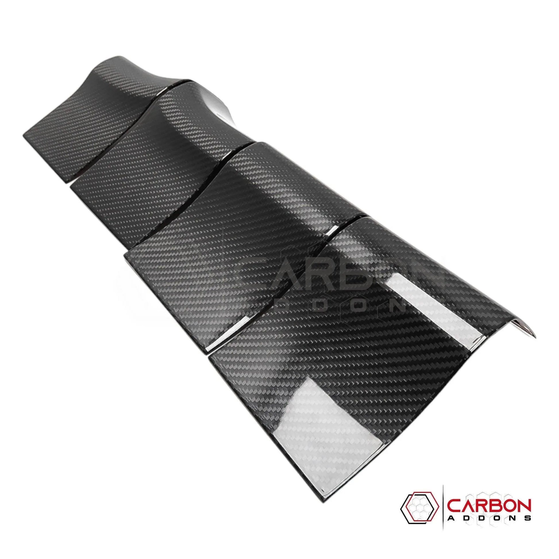 F150 2015-2020 Interior Door Handle Trim Hard Carbon Fiber Cover