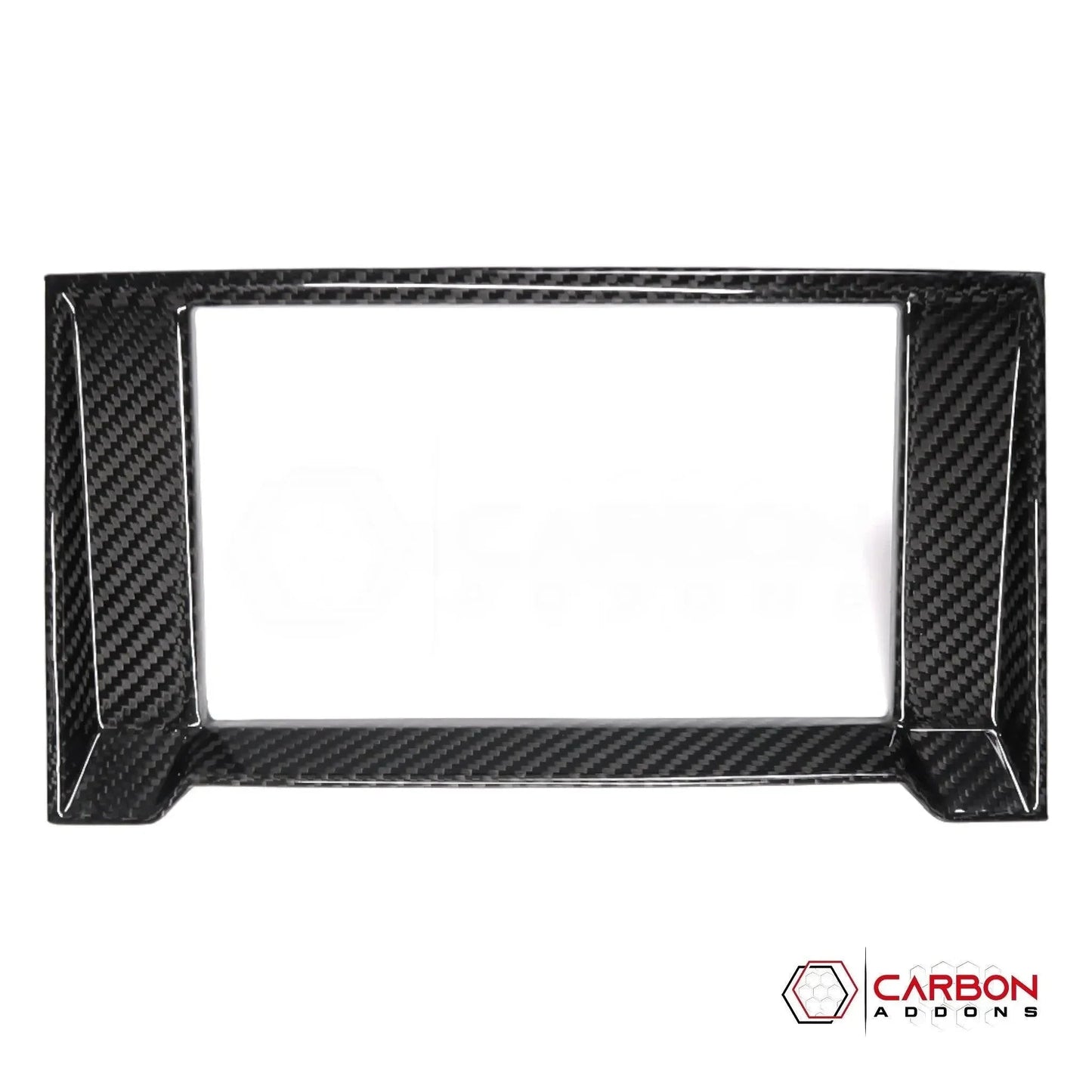 Real Carbon Fiber Infotainment Radio Screen Bezel Trim Cover F150 2015-2020
