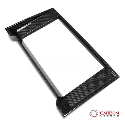 F150 2015-2020 Radio Infotainment Bezel Trim Hard Carbon Fiber Cover