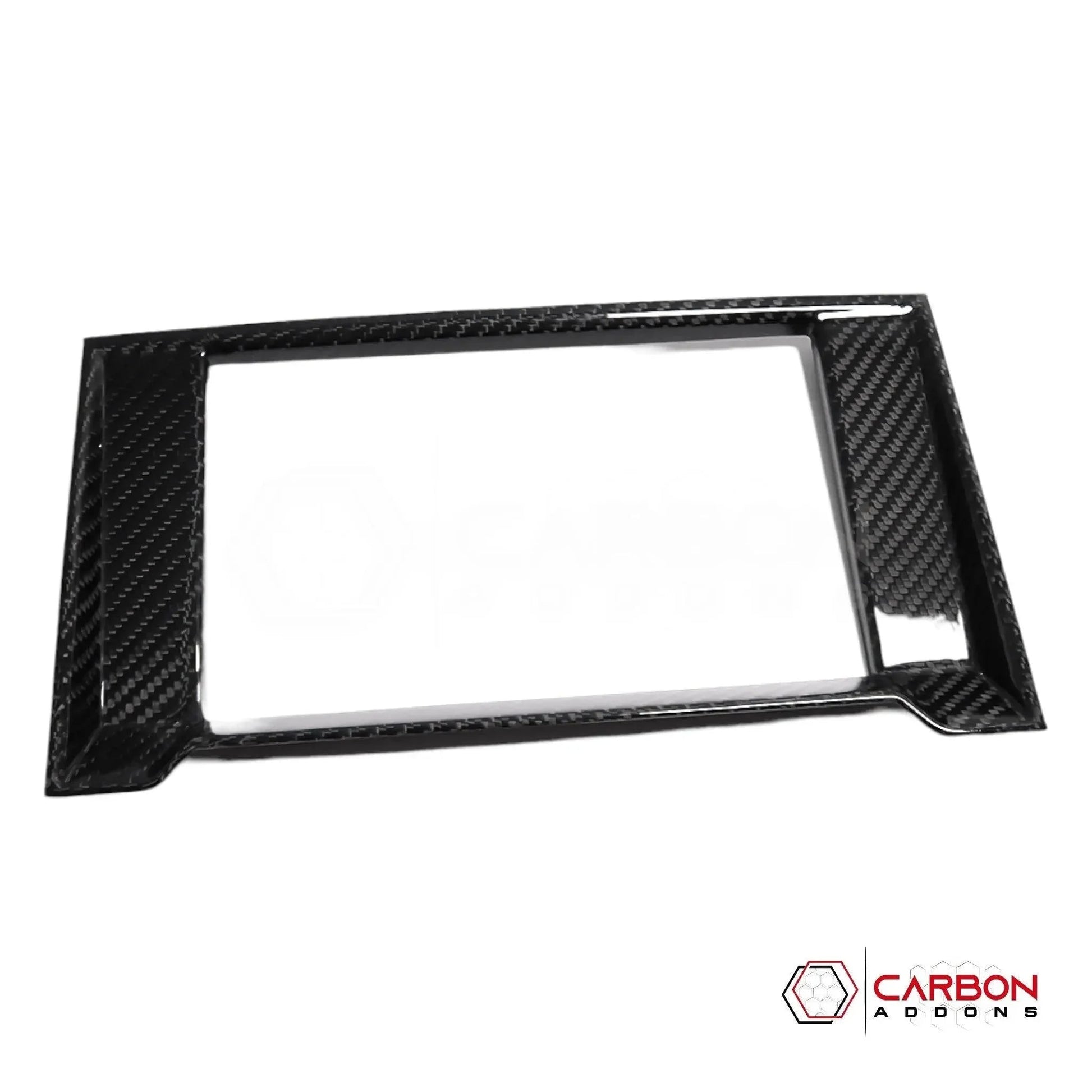 Real Carbon Fiber Infotainment Radio Screen Bezel Trim Cover F150 2015-2020