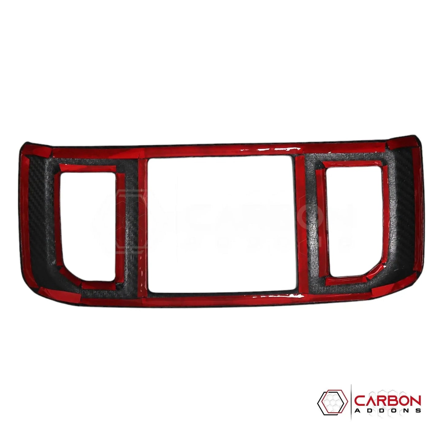 F150 2015-2020 Rear Seat AC Vent Trim Hard Carbon Fiber Cover