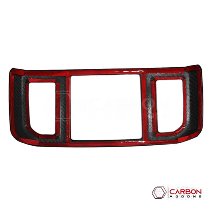 F150 2015-2020 Rear Seat AC Vent Trim Hard Carbon Fiber Cover