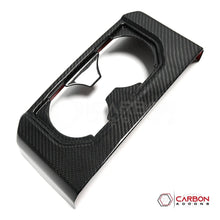 F150 2015-2020 Rear Seat Cup Holder Hard Carbon Fiber Cover