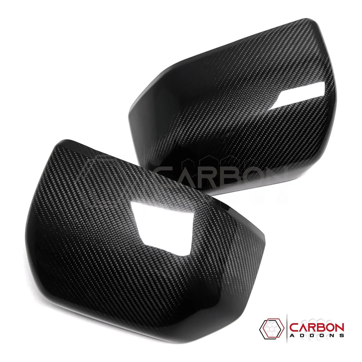 Real Carbon Fiber Rear View Mirror Cover For F150 2015-2020