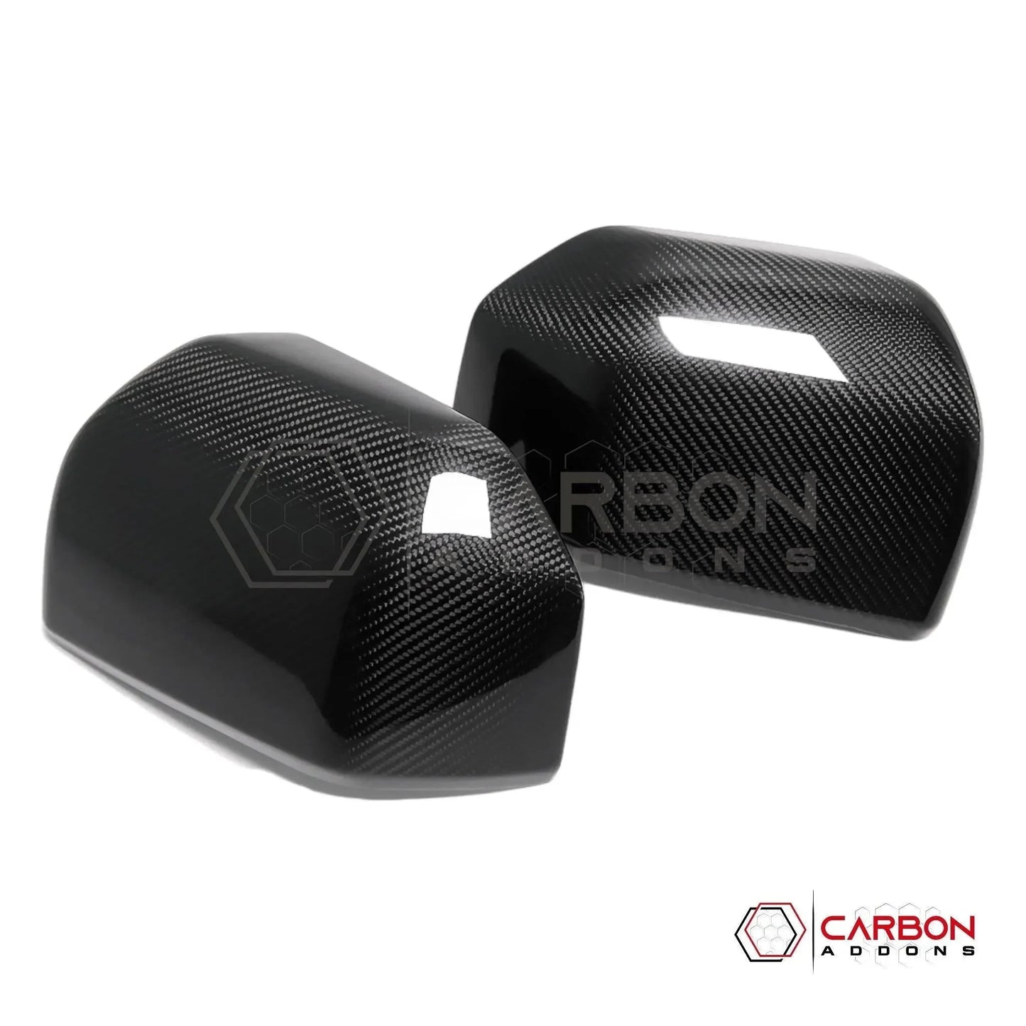 Real Carbon Fiber Rear View Mirror Cover For F150 2015-2020