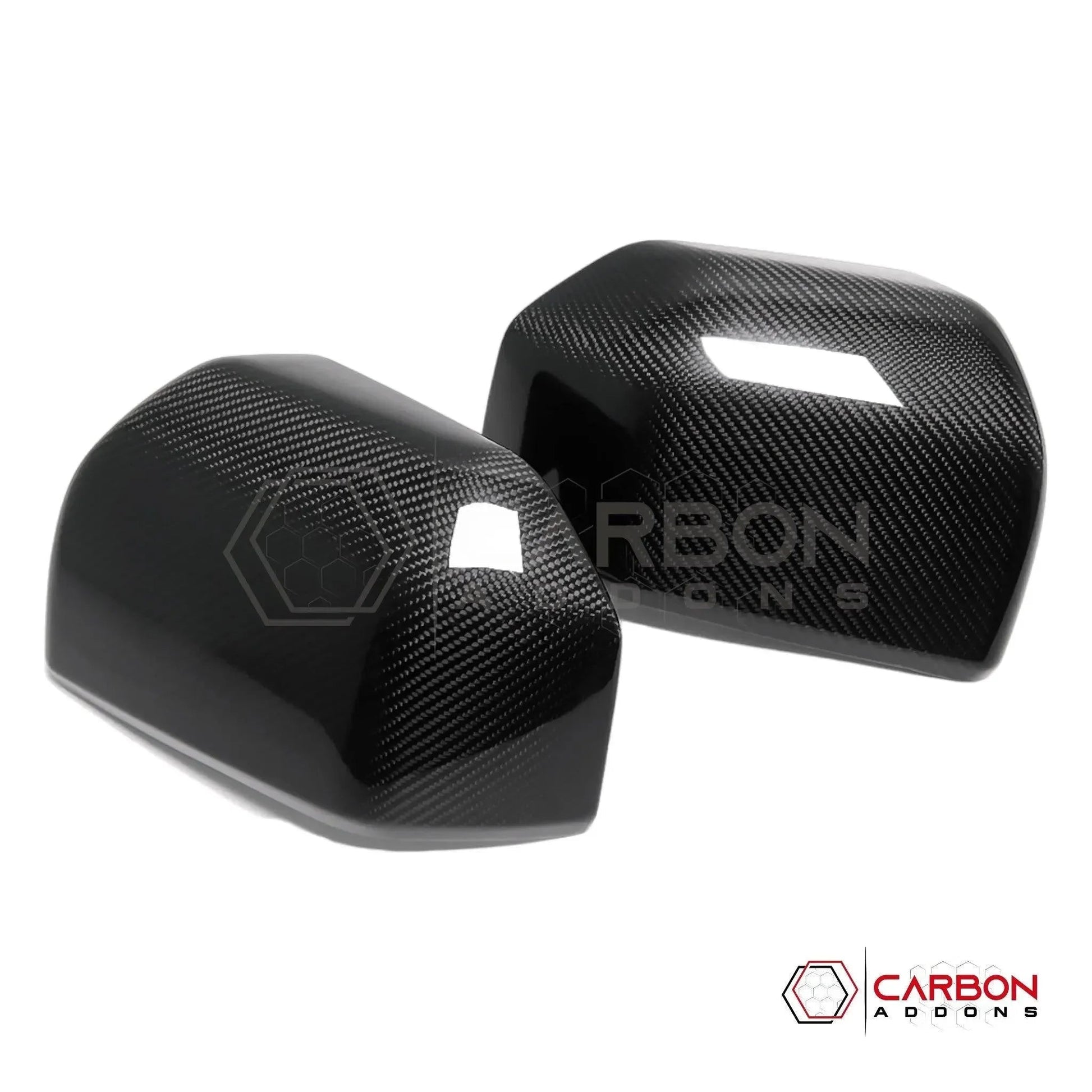 Real Carbon Fiber Rear View Mirror Cover For F150 2015-2020