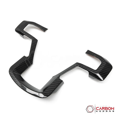 F150 2015-2020 Steering Wheel Trim Hard Carbon Fiber Cover