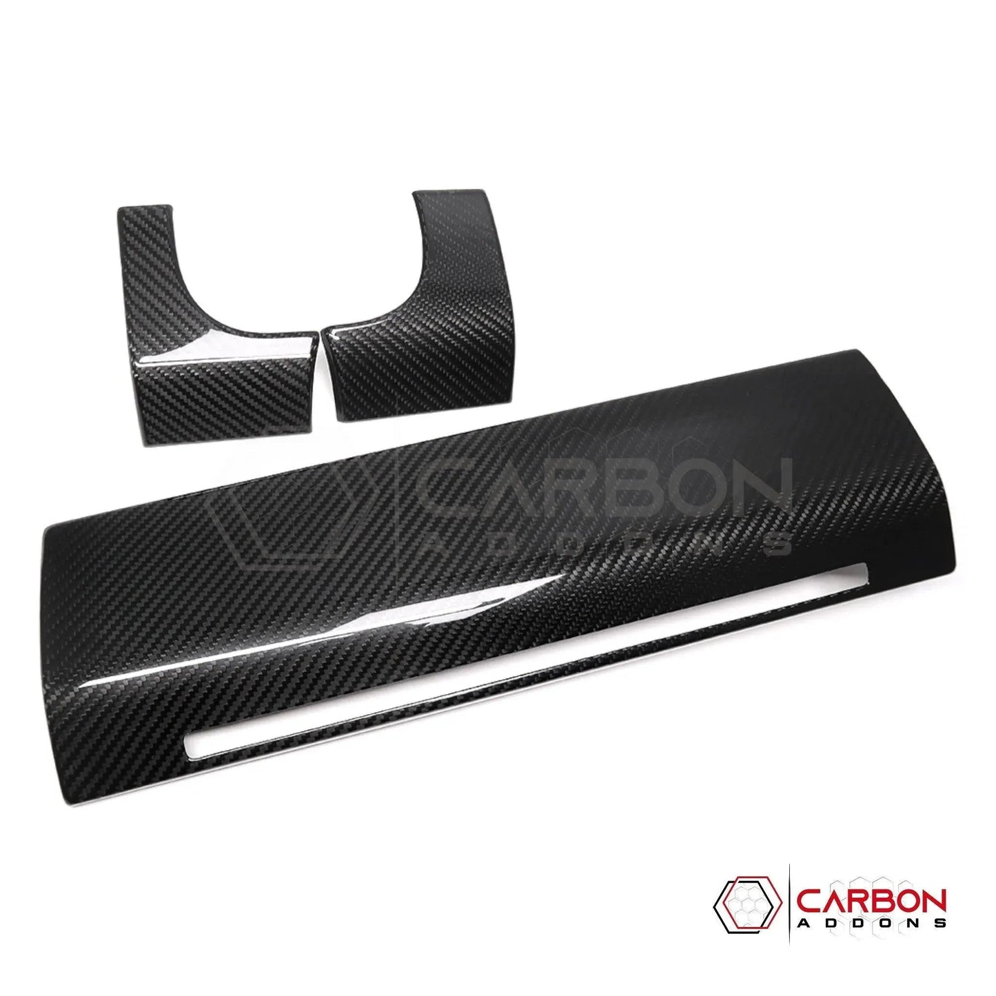 F150 2021-Present Dashboard and Glove Box Hard Carbon Fiber Cover