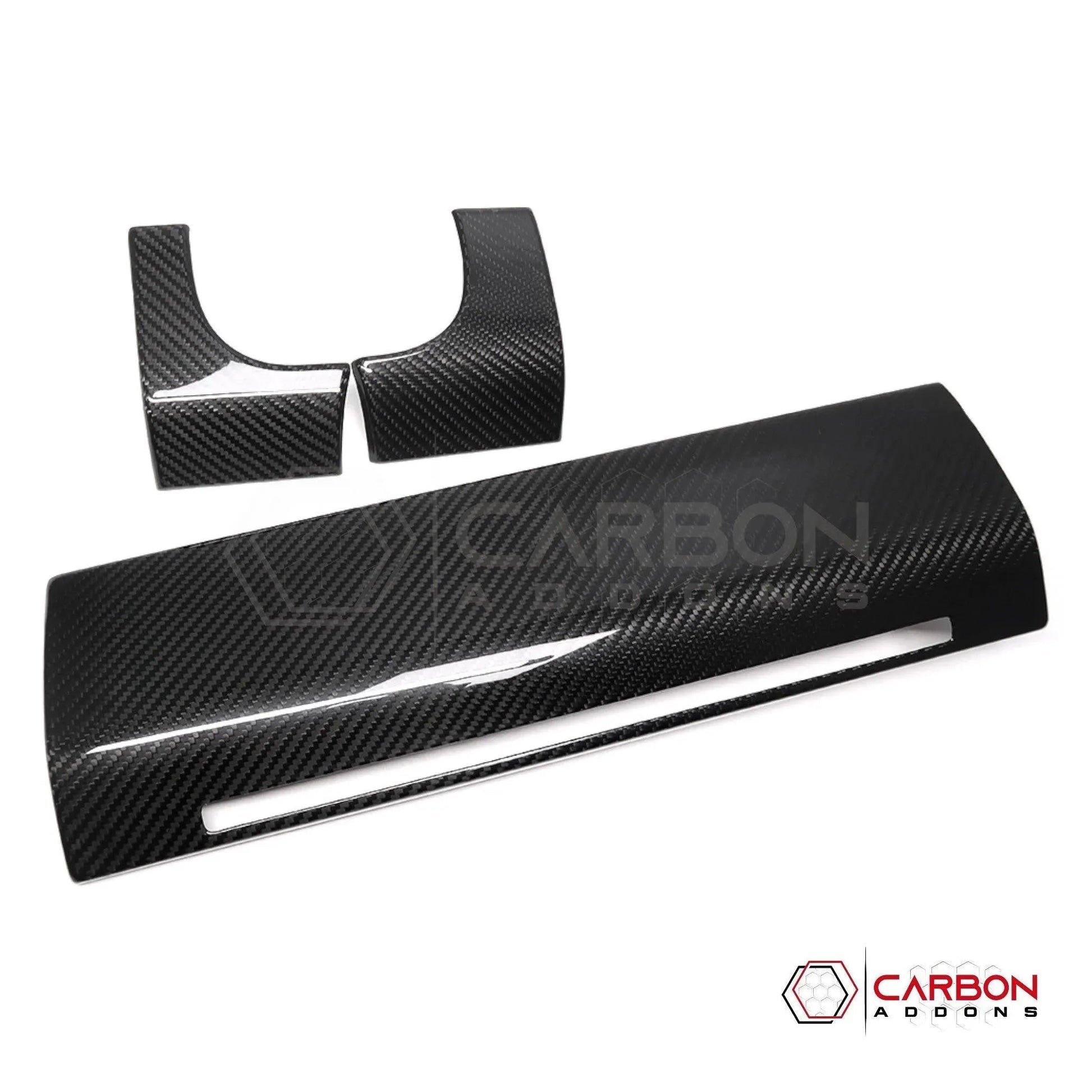 F150 2021-Present Dashboard and Glove Box Hard Carbon Fiber Cover