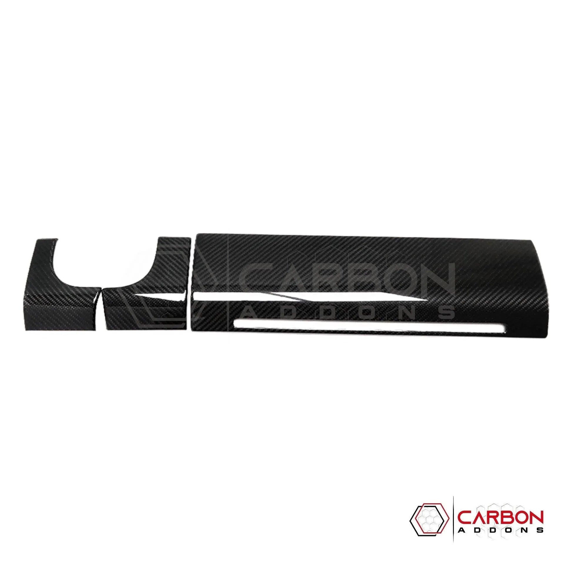 F150 2021-Present Dashboard and Glove Box Hard Carbon Fiber Cover