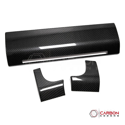 F150 2021-Present Dashboard and Glove Box Hard Carbon Fiber Cover