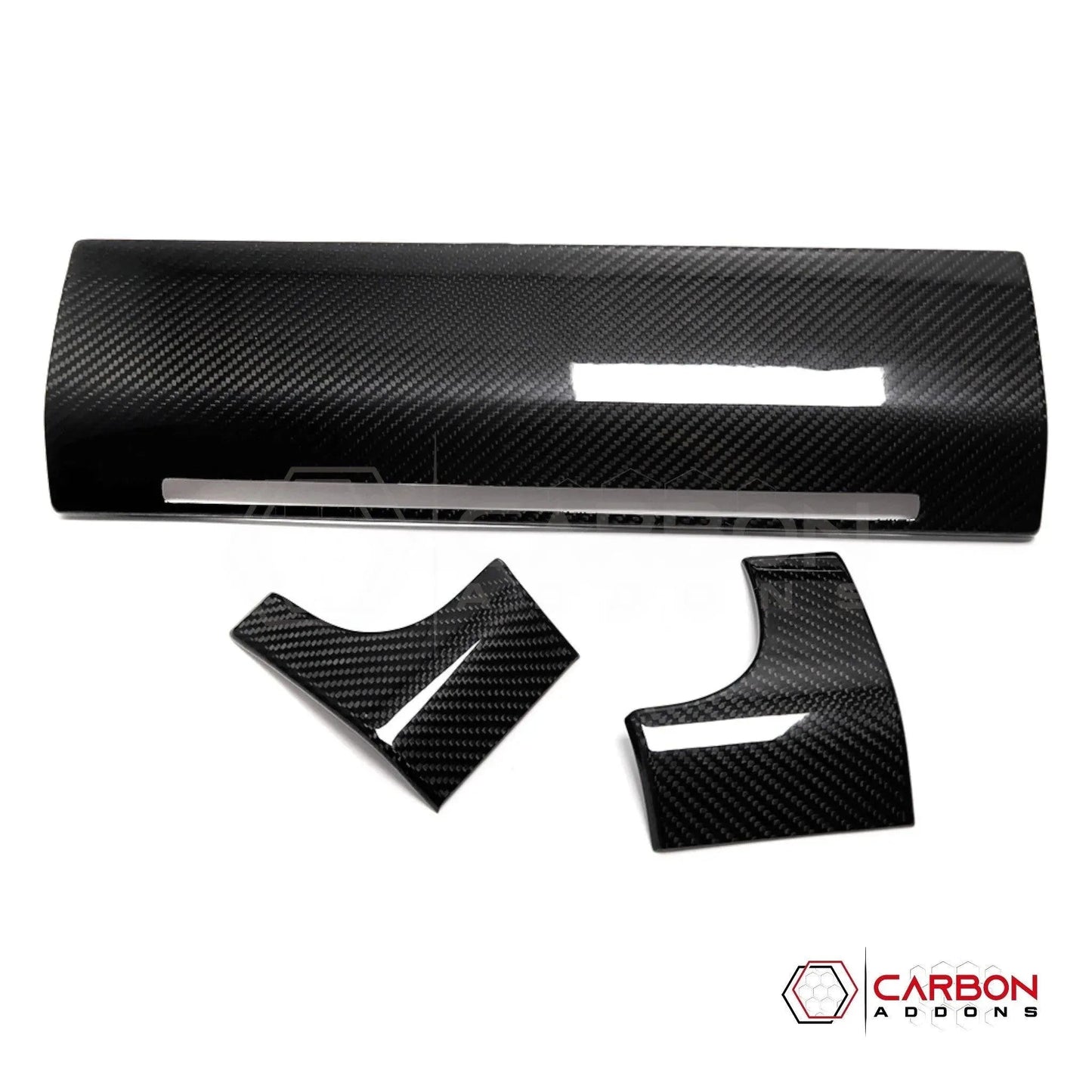 F150 2021-Present Dashboard and Glove Box Hard Carbon Fiber Cover