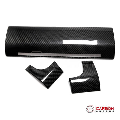 F150 2021-Present Dashboard and Glove Box Hard Carbon Fiber Cover