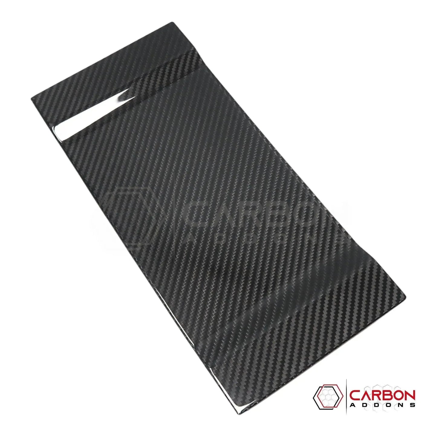 Real Carbon Fiber Wireless Charger & Coin Tray Cover for 2021+ Ford F-150