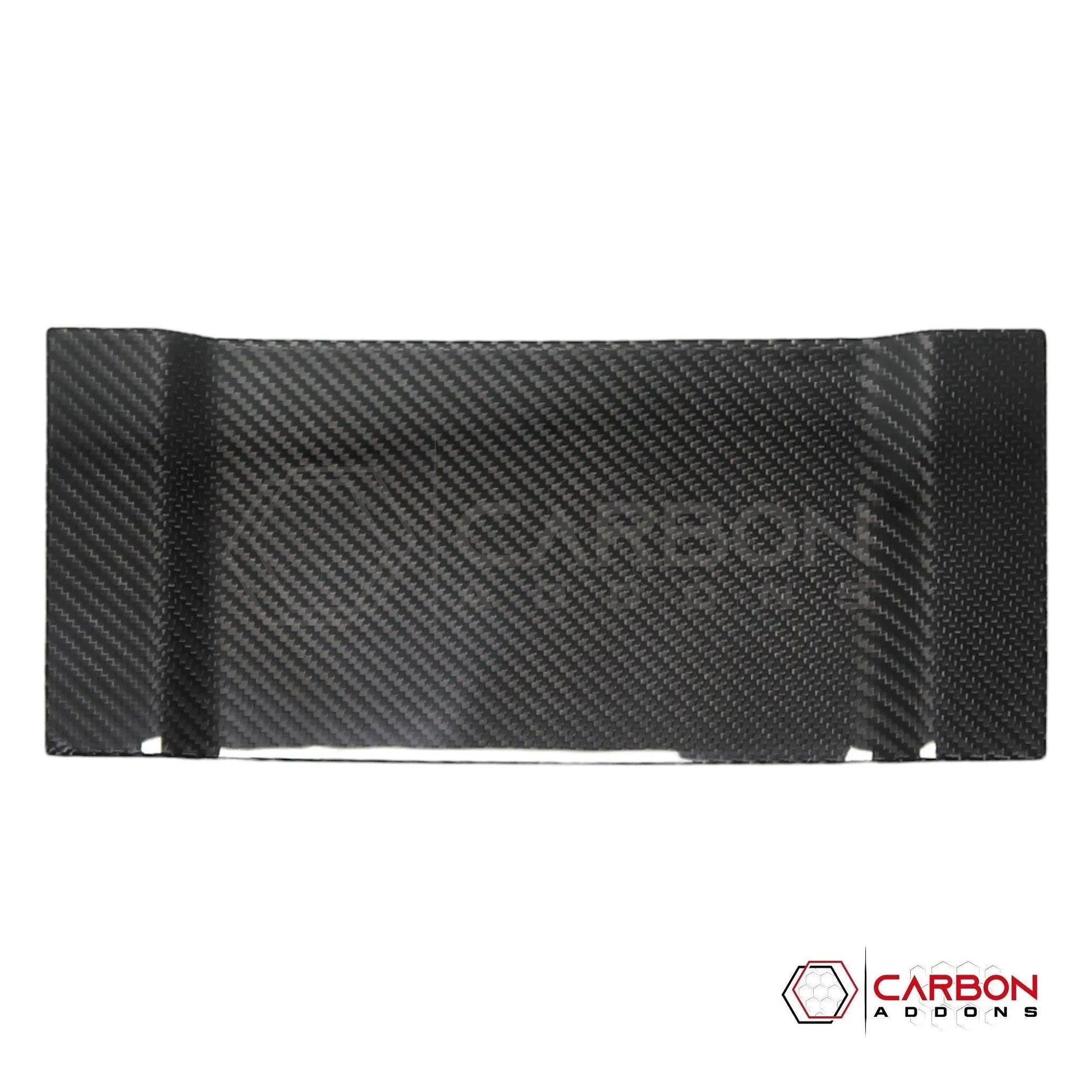 F150 2021-Up Center Console Wireless Charger/Coin Tray Hard Carbon Fiber Cover