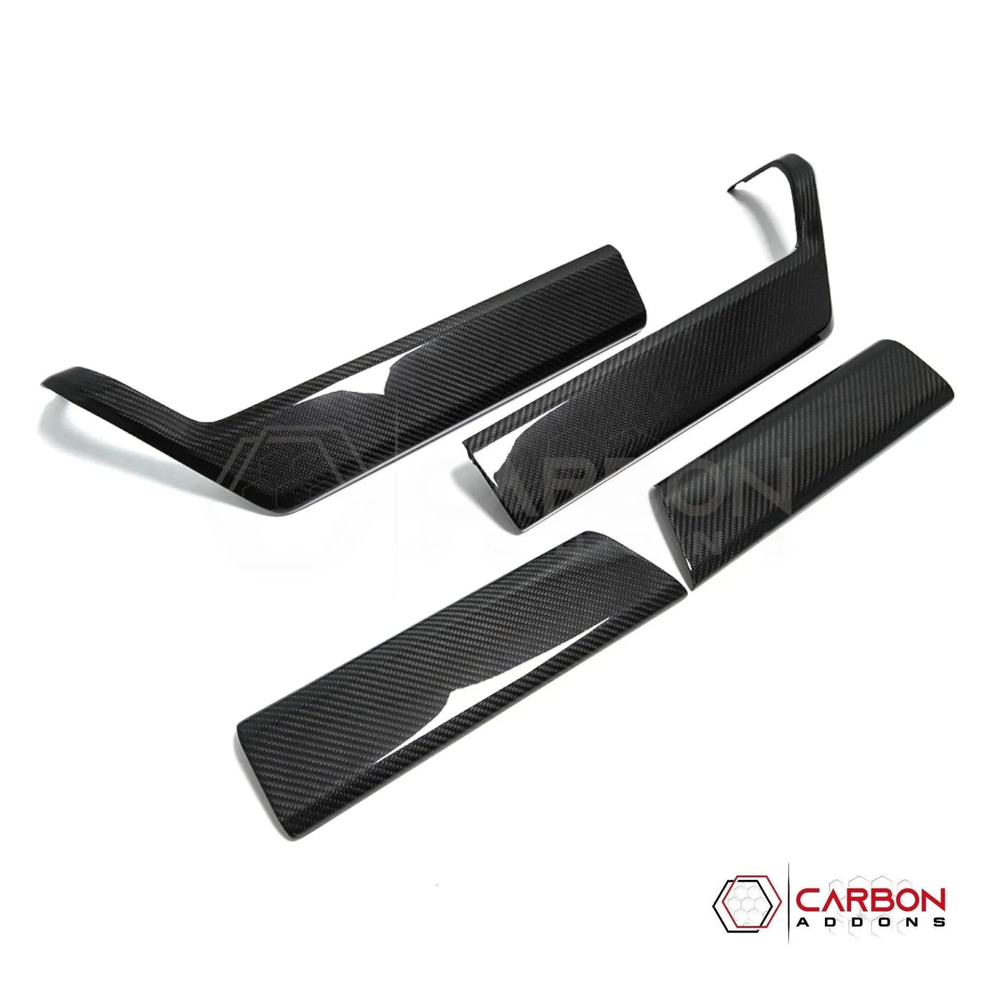 F150 2021-Up Door Panel Trim Hard Carbon Fiber Cover