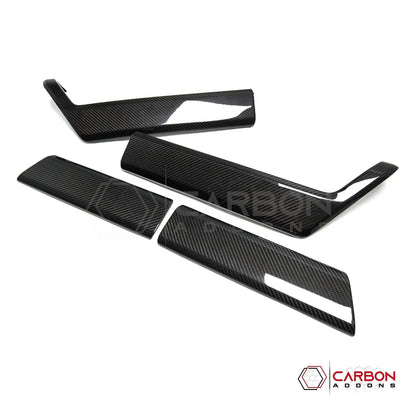 Real Carbon Fiber Door Panel Trim Covers for 2021+ Ford F-150