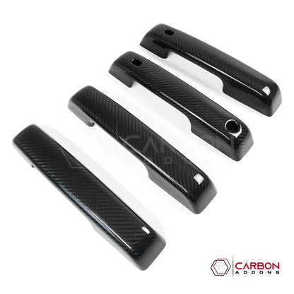 F150 2021-Up Exterior Door Handles Hard Carbon Fiber Covers