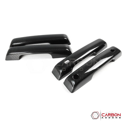 F150 2021-Up Exterior Door Handles Hard Carbon Fiber Covers