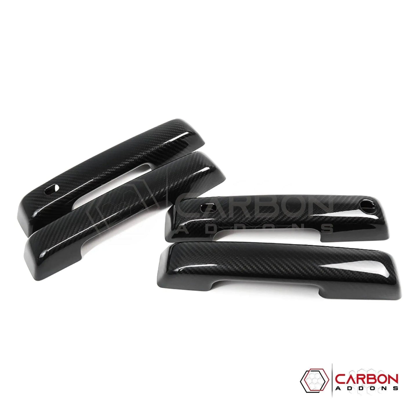 F150 2021-Up Exterior Door Handles Hard Carbon Fiber Covers
