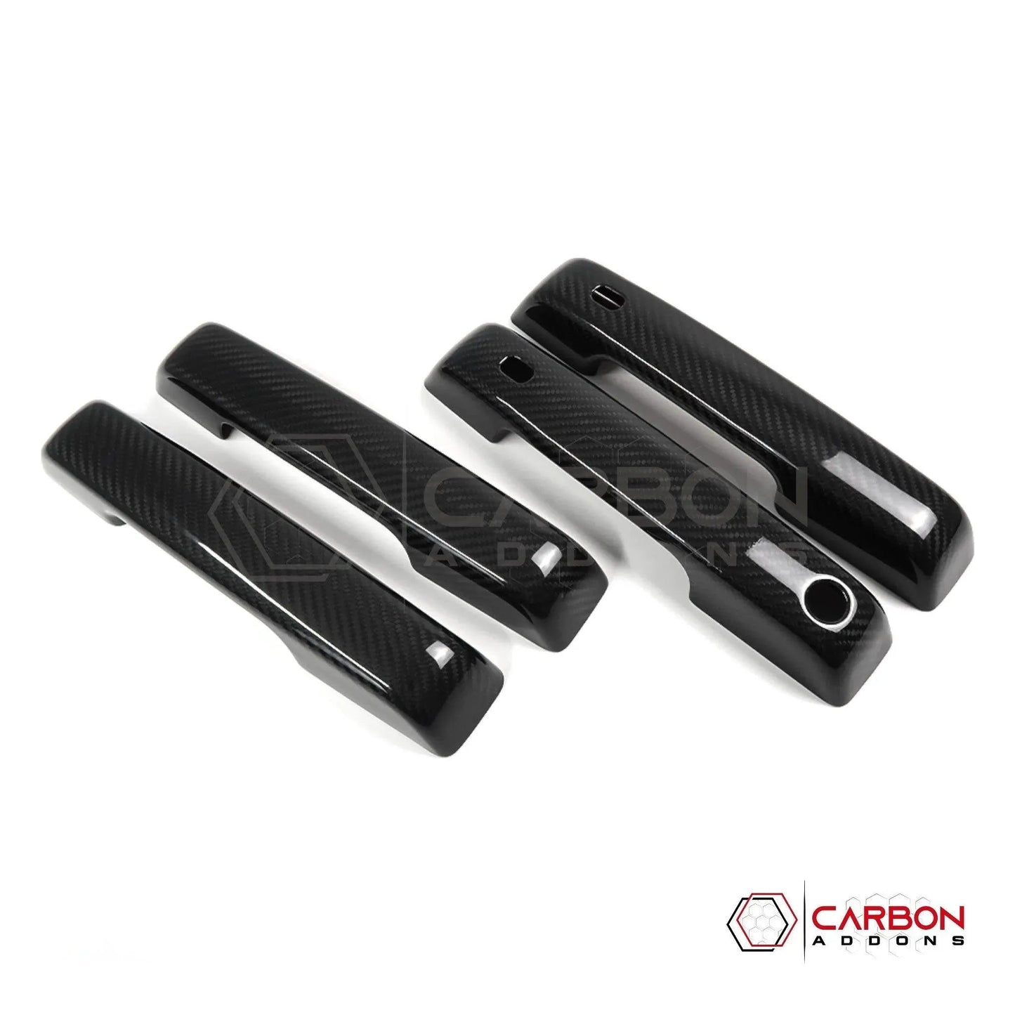 F150 2021-Up Exterior Door Handles Hard Carbon Fiber Covers
