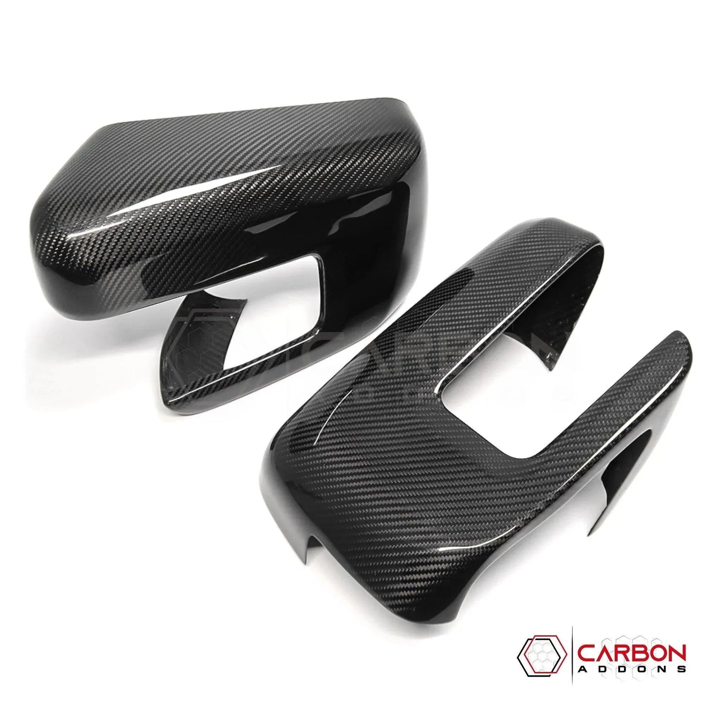 F150 2021-Up Side View Mirrors Hard Carbon Fiber Covers