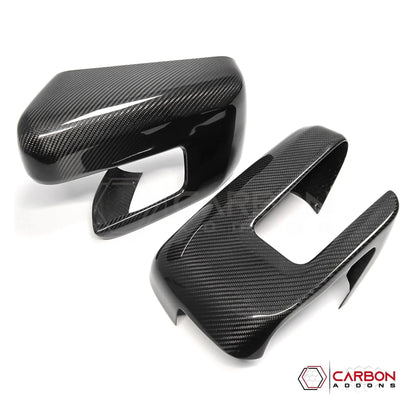 F150 2021-Up Side View Mirrors Hard Carbon Fiber Covers