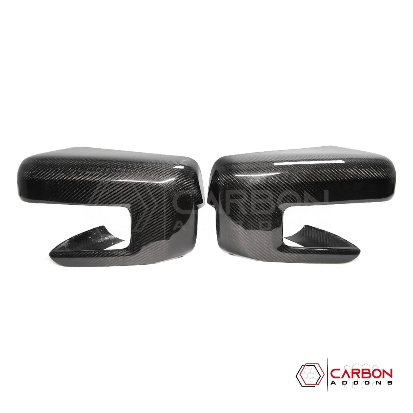 F150 2021-Up Side View Mirrors Hard Carbon Fiber Covers