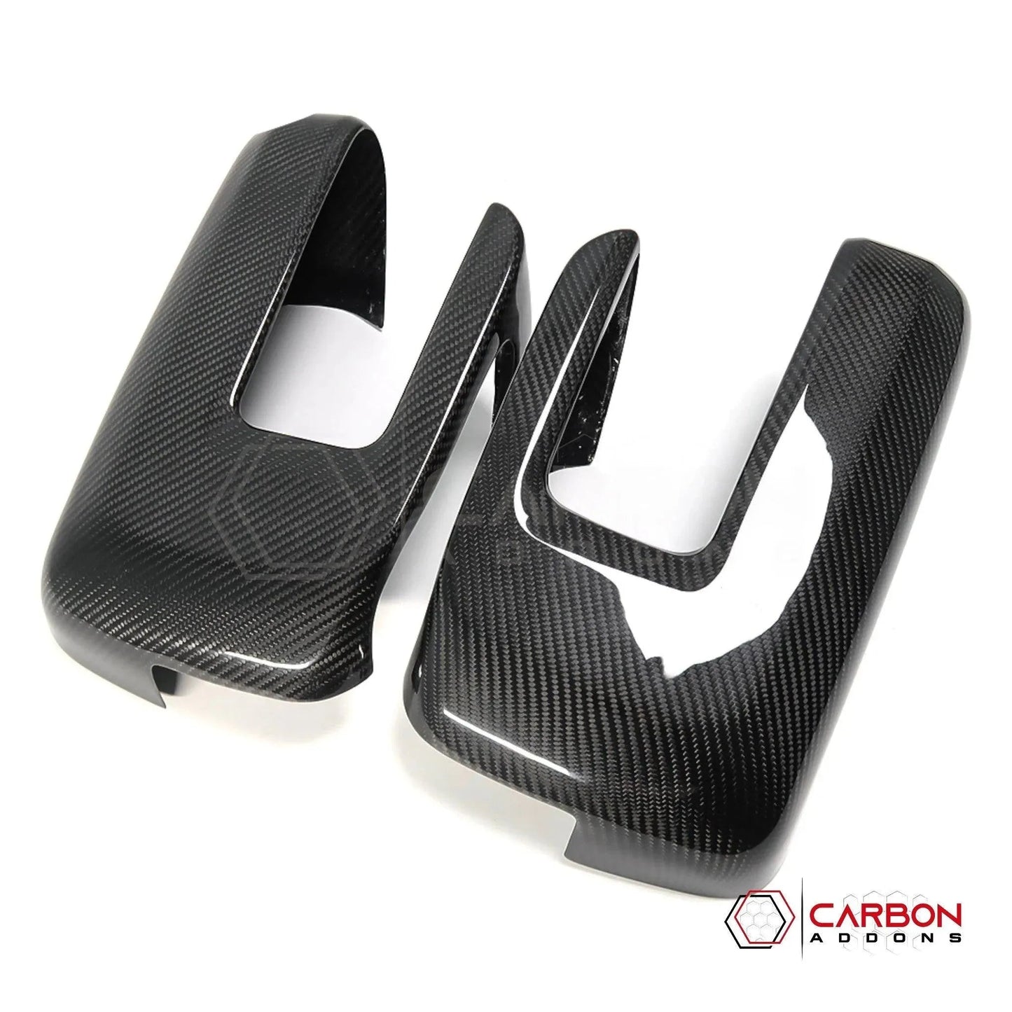 F150 2021-Up Side View Mirrors Hard Carbon Fiber Covers