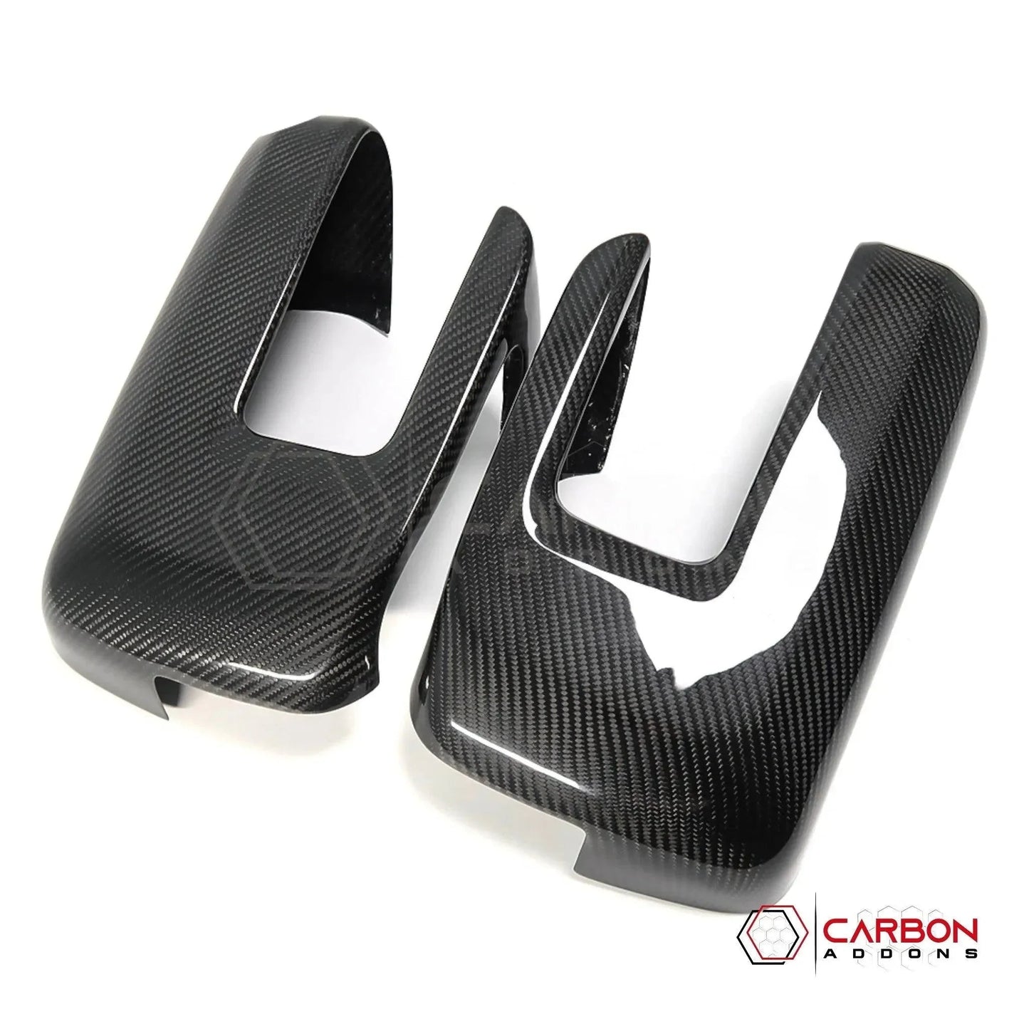 Real Carbon Fiber Side Mirror Covers for 2021+ Ford F-150