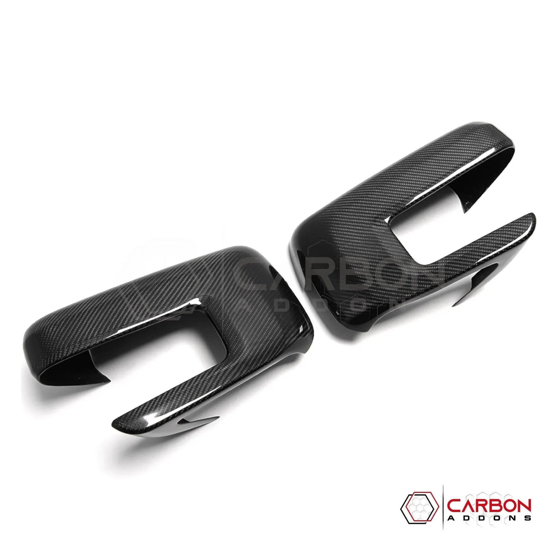 F150 2021-Up Side View Mirrors Hard Carbon Fiber Covers