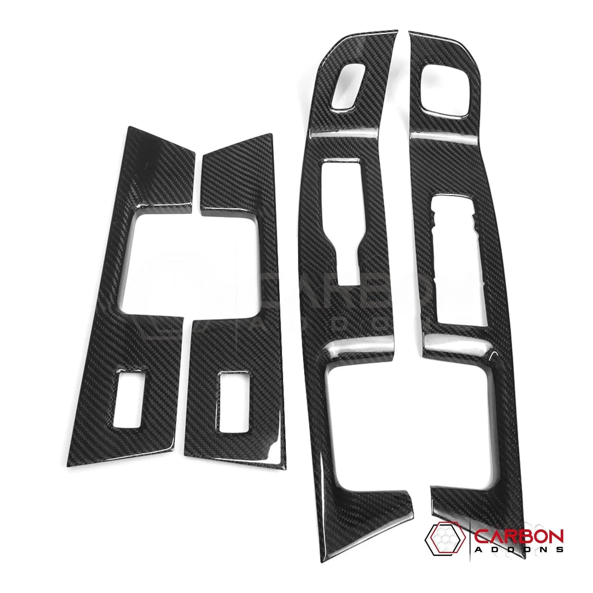 F150 2021-Up Window Switch Trim Hard Carbon Fiber Cover