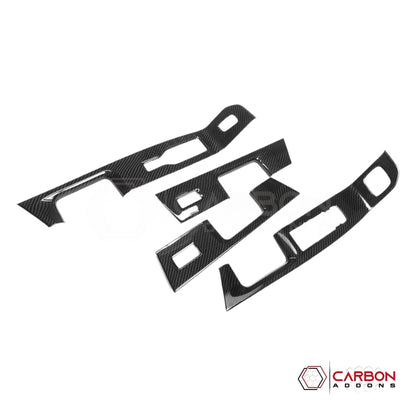 F150 2021-Up Window Switch Trim Hard Carbon Fiber Cover
