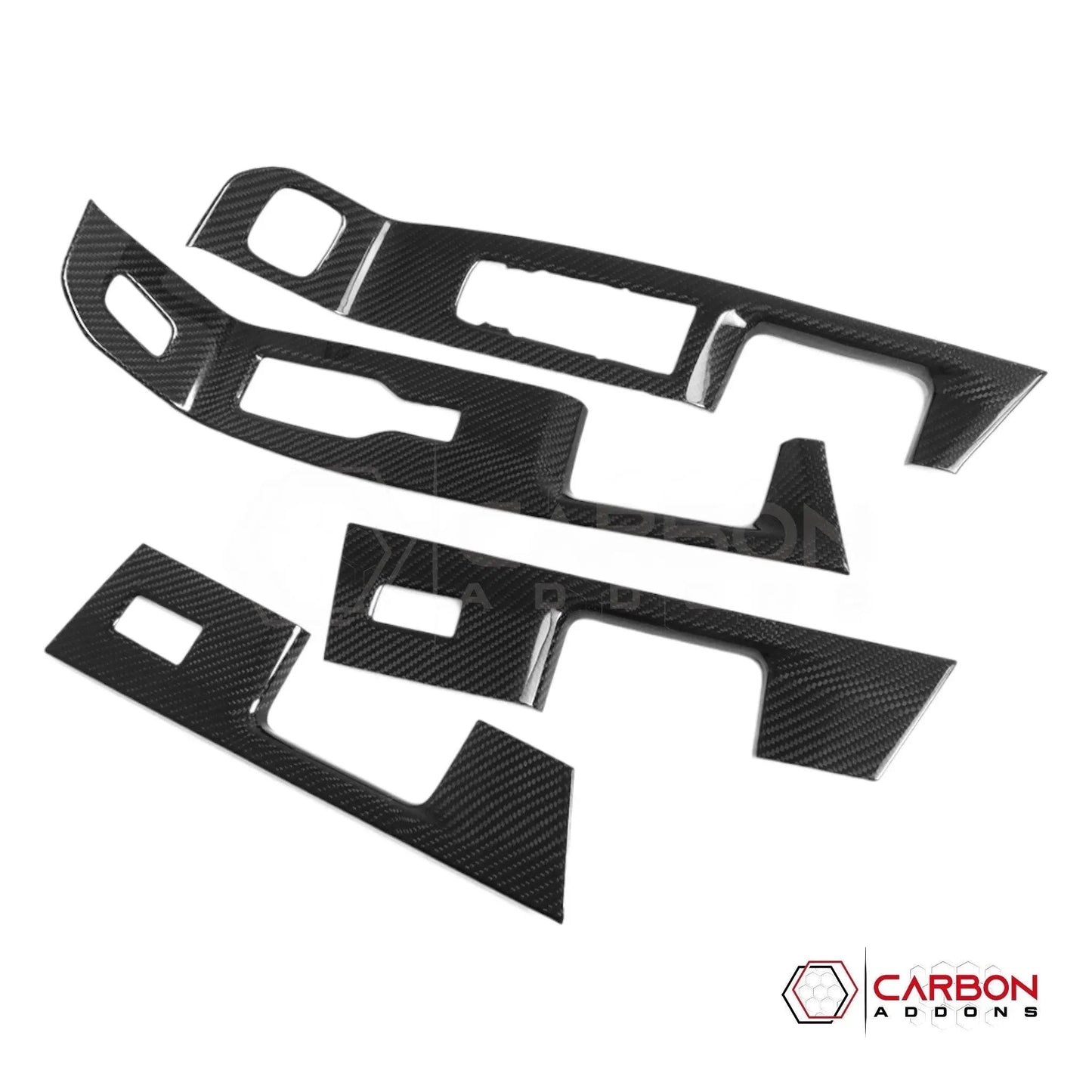 F150 2021-Up Window Switch Trim Hard Carbon Fiber Cover