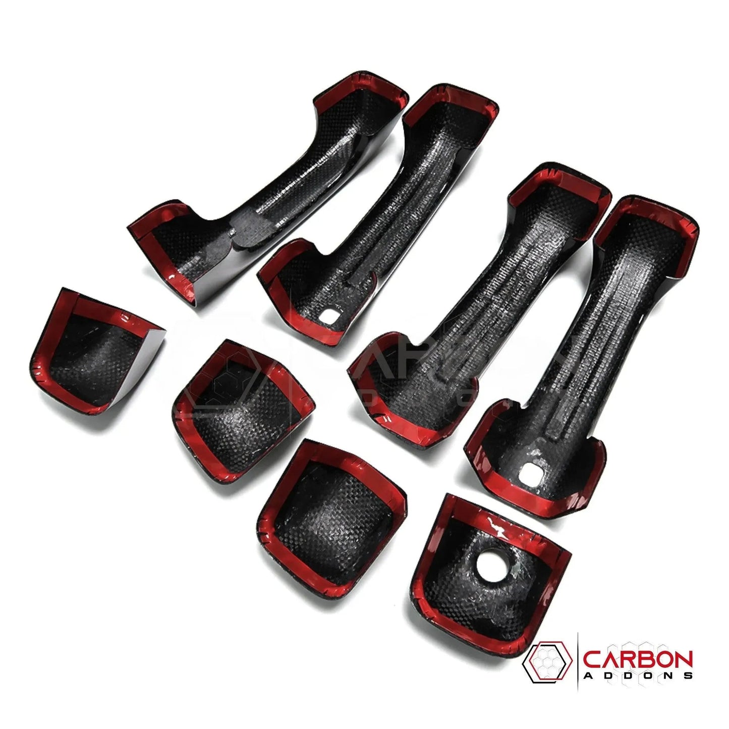 2019+ RAM 1500/TRX/RHO Exterior Door Handles Hard Carbon Fiber Cover