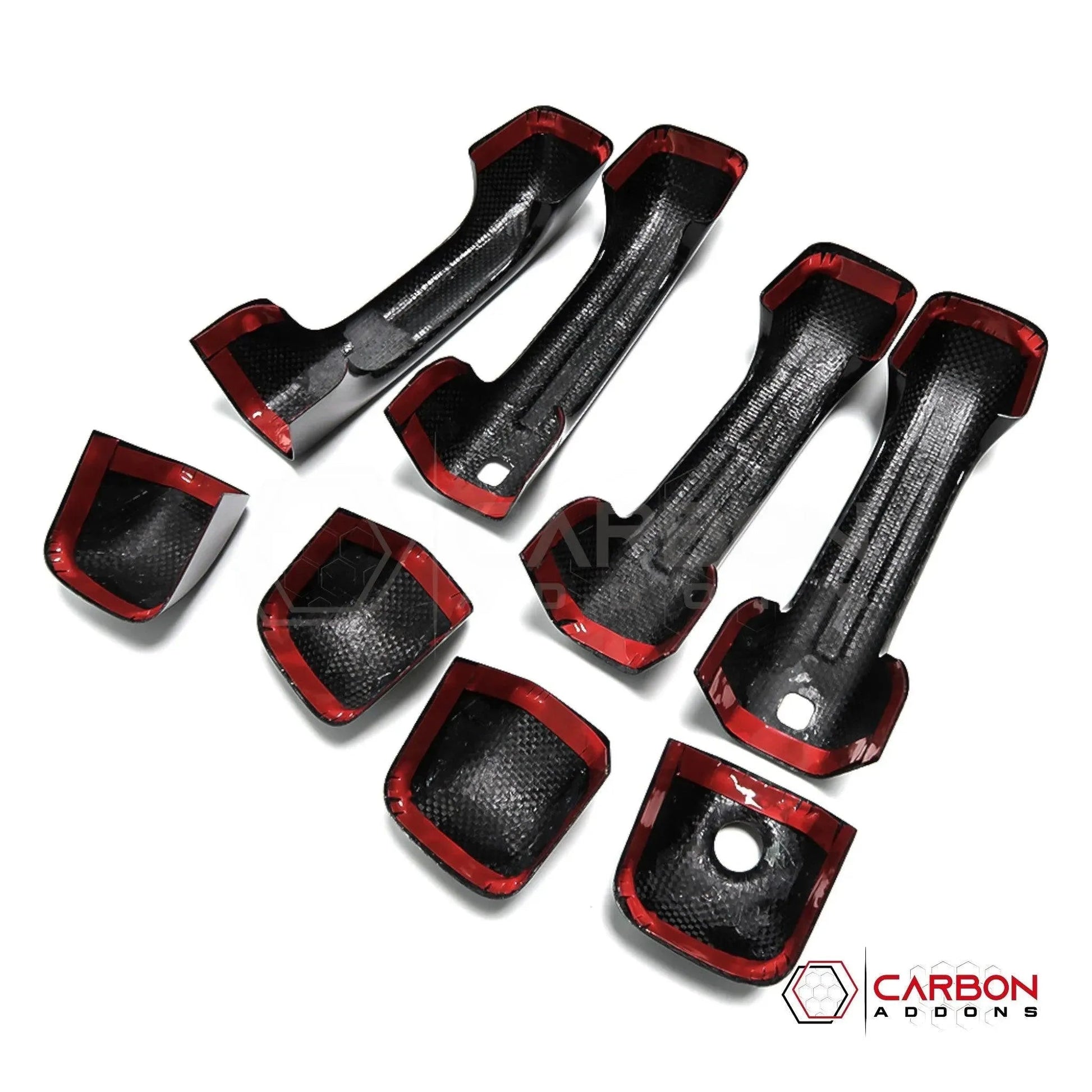 2019+ RAM 1500/TRX/RHO Exterior Door Handles Hard Carbon Fiber Cover