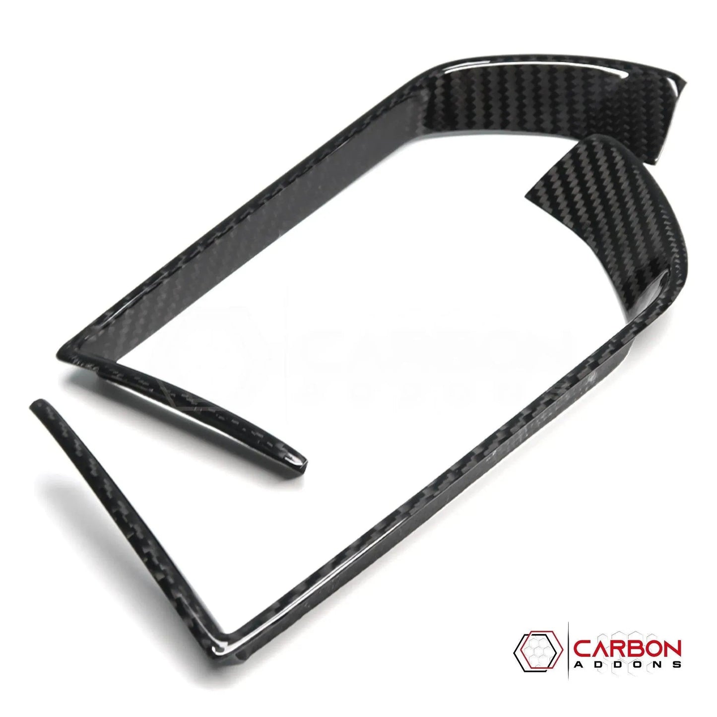 2019+ RAM 1500/TRX/RHO Infotainment Screen AC Vent Trim Hard Carbon Fiber Cover