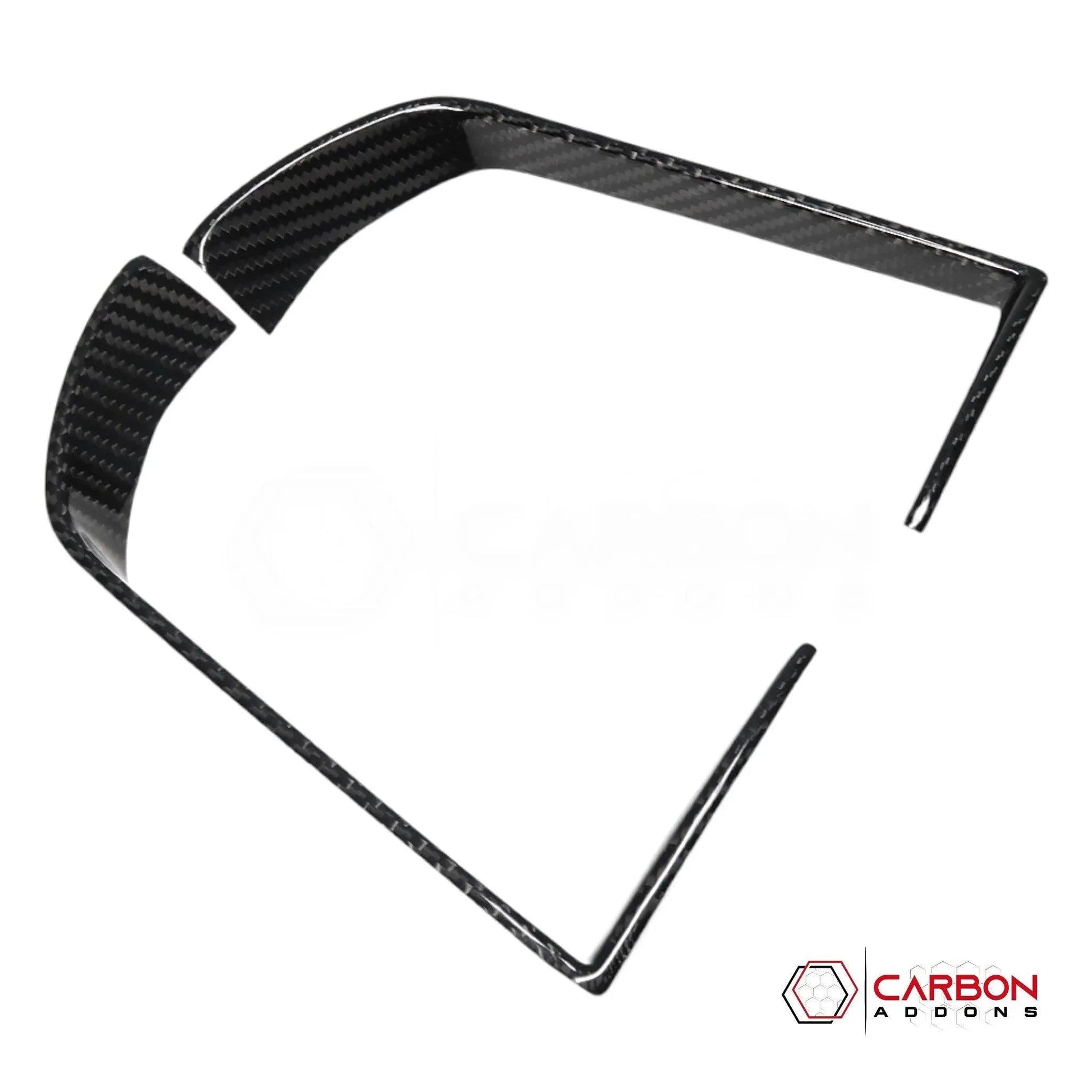 2019+ RAM 1500/TRX/RHO Infotainment Screen AC Vent Trim Hard Carbon Fiber Cover