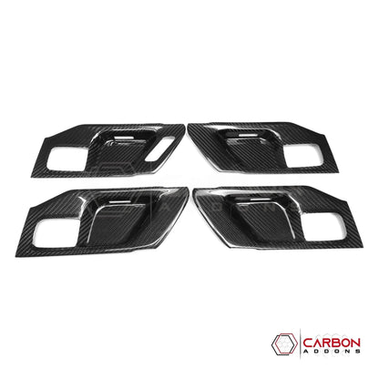 RAM 1500/TRX/RHO 2019+ Interior Door Handle Trim Hard Carbon Fiber Cover