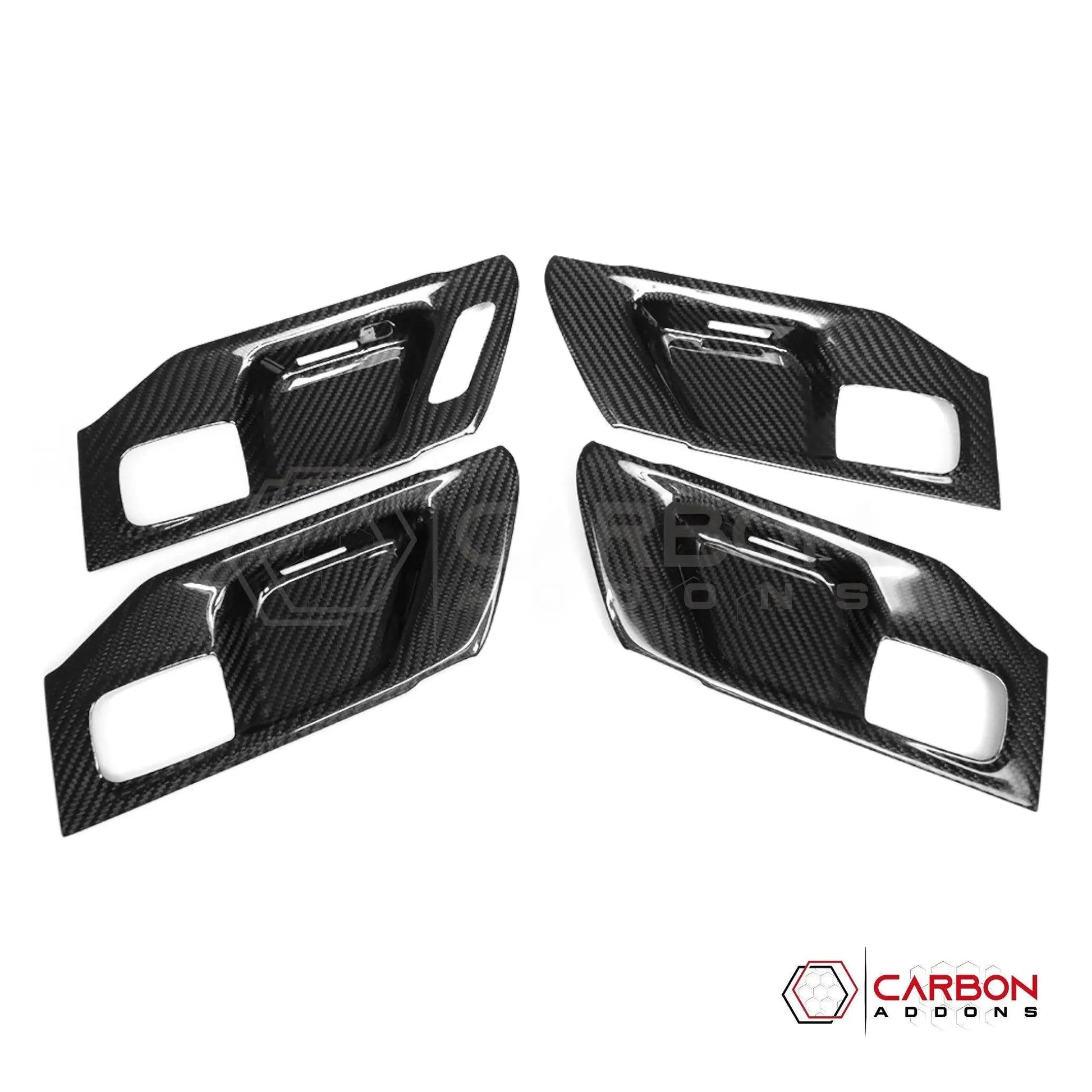 RAM 1500/TRX/RHO 2019+ Interior Door Handle Trim Hard Carbon Fiber Cover