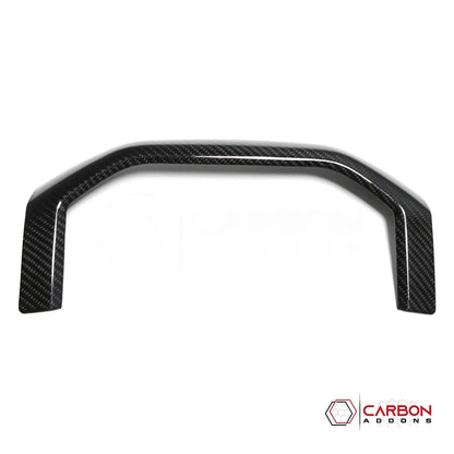 2019+ RAM 1500/TRX/RHO Interior Rear Cup Holder Trim Hard Carbon Fiber Cover