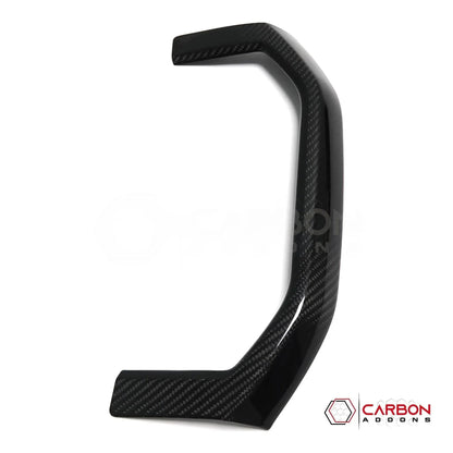 2019+ RAM 1500/TRX/RHO Interior Rear Cup Holder Trim Hard Carbon Fiber Cover