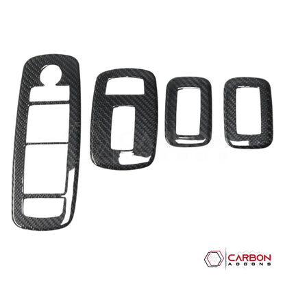 2019+ RAM 1500/TRX/RHO Interior Window Switch Trim Hard Carbon Fiber Cover