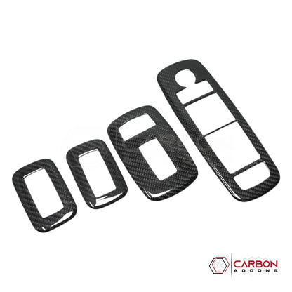 2019+ RAM 1500/TRX/RHO Interior Window Switch Trim Hard Carbon Fiber Cover